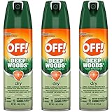 Off! Deep Woods Dry Insect Repellent VIII 4 oz (3 Pack)