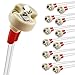 DiCUNO 12pcs Bi-Pin Base, G4, G6.35, GY6.35, GX5.3, GU5.3, MR16, GZ4 MR11, Halogen Incandescent Led Socket Ceramic Body Lamp holder (12pcs) primary