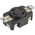 NEMA L14-30R 30A 125/250V Twist Lock Receptacle Industrial Grade Female Electrical Outlet for Generators, Control Panels & Po