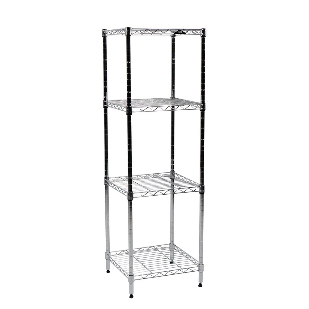 Apollo Hardware Chrome 4-Shelf Wire Shelving 14"x15"x48"