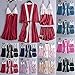 Moilant 4PC Women Sleepwear Satin Lace Camisole Bowknot Shorts Nightdress Robe Pajamas Lingerie Light Bluethumb 3