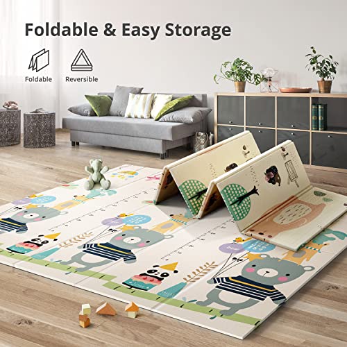 UANLAUO Foldable Baby Play Mat, Extra Large Waterproof Activity