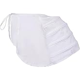 Auroeyfairy Victorian Dress Bustle Rococo Pannier Petticoat Crinoline Hoop Skirt White Cage Pannier