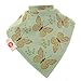 Zippy Fun Baby and Toddler Bandana Bib - Absorbent 100% Cotton Front Drool Bibs with Adjustable Snaps (4 Pack Gift Set) Girls Vintage Patterns