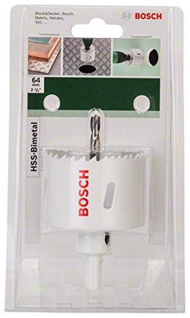 Bosch 2609255612 HSS Bi-Metal Holesaw with Diameter 64mm