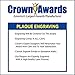 Crown Awards Corporate Plaques - 4.5 x 6.5 Achievement Wood Plaque Award with Personalized Engraving Prime