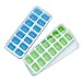 CATWALK Silicone Ice Cube Trays 2 Pack with Removable Lids, 28 Ice Cubes Molds Easy-Release Stackable LFGB/FDA Approved BPA-free Ice Cube Tray Set