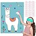 Happy Storm Pin the Tail on the Llama Fiesta Party Games Cactus Cinco de Mayo Birthday Party Supplies Llama Theme Party Favors for Kids primary