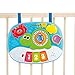 Activity Table for 1 Year Old and Up. 2-in-1 Activity Center for Baby. Interactive Learning Toy Piano and Kids Activity Table with Fun Ocean Characters. Crib Accessories with Detachable Straps