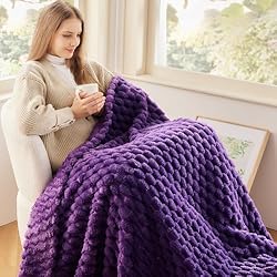NEWCOSPLAY Super Soft Throw Blanket Purple Premium