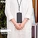 pzoz Case Compatible iPhone 6 Plus Lanyard Case, Silicone Case Cover Holder Long Hanging Neck Wrist Strap Outdoors Travel Necklace Compatible iPhone 6 Plus/6S Plus (Black)