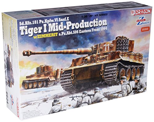 Model Tank Kits Tiger I Mid-Production With Zimmerit Sd.Kfz.181 Pz.Kpfw.VI Ausf.E Model Model Tanks