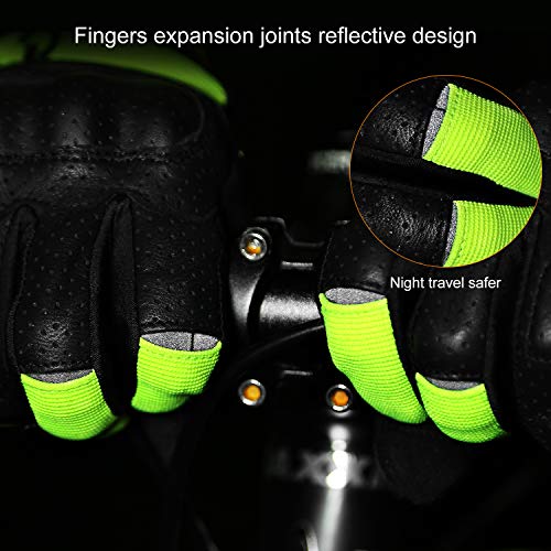 image for INBIKE Motorcycle Gloves, 3mm EVA Palm Pad Motorbike Gloves Full Finge