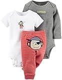 Carter's Baby Boys' 3 Piece Set, Grey, 12 Months