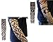 Autek 10pc Fake Temporary Tattoo Sleeves Body Art Arm Stockings Accessories - Designs Tribal, Dragon, Skull, and Etc.