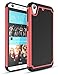 TILL for HTC Desire 626 Case,Desire 626S Case, TILL [Shockproof] Hybrid Dual Layer Rubber Plastic Impact Armor Defender Hard Protective Case Cover for HTC Desire 626 / 626s All Carrier - Red/Black