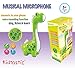 Kidtastic Play Microphone for Kids - Audio, Songs, Facts & Voice Recording - Muscial Instrument for Toddlers & Mp3 Player - Green Wireless Dinosaur Learning Toy for Toddlers 18 Months and up