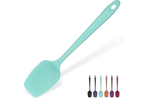 Heat Resistant Silicone Spoon Spatula: U-Taste 600ºF High Heat Flexible 11.38in Silicon Mixing Stirring Cooking Scraping Baki