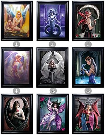 Those Flipping Pictures Fantasy Bundle Framed Holographic Wall Art-Multiple Pictures in ONE-Posters That Change Images-Lenticular Artwork-Hologram Images Change-Technology