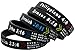 Ezekiel Gift Co. 5 Popular Bible Verses - A Variety Pack of Silicone Scripture Bracelets for Christian Teens Men Women