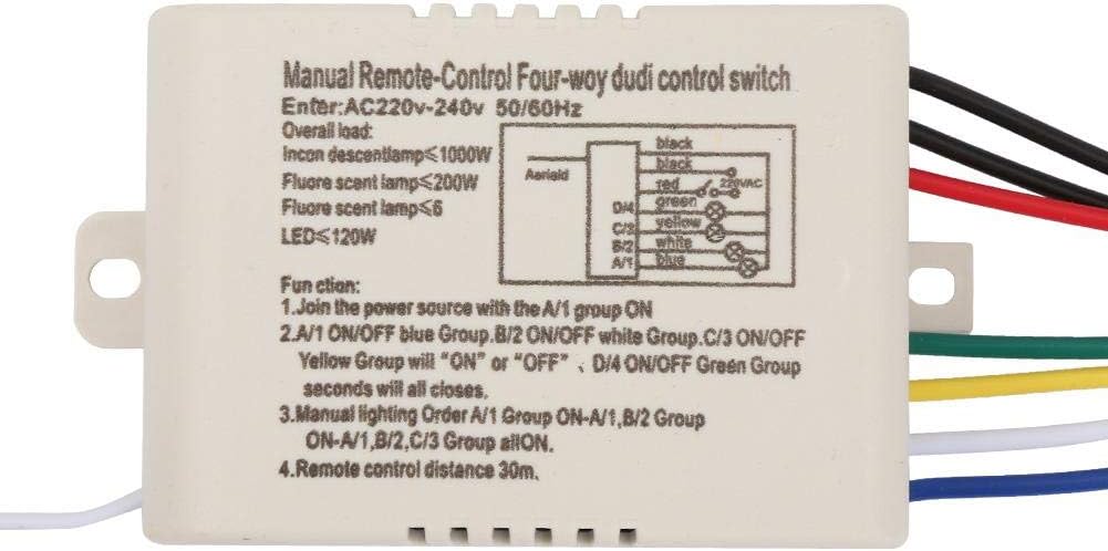 Digital Remote Control Switches, Wireless Remote Wall Light Switch - Image 5