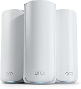 NETGEAR Orbi 770 Series WiFi 7 Mesh System RBE773 3-Pack 11Gbps 6750 sq ft