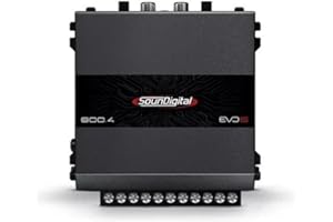 SounDigital 800.4 Evo6 Class D 4 Channel 4 Ohms Amplifier Module - Channel 2 Ohms Bridge 4 Ohms - Sd 800w Rms 4c Power Car Sound Car Truck Pickup SUV 800 Wrms 800.4-4 Sd800.4 Evo 6