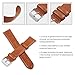 Galaxy Watch 46mm Bands, Gear S3 Bands, KADES 22mm Leather Replacement Strap with Quick Release Pin Compatible for Smart Watch, Small, Brown with Silver Clasp