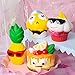 SYYISA Jumbo Squishies Slow Rising [4-Pack]: Sunglasses Pineapple, Tongue Cake, Sad Cake, and Sunglasses Boy Kawaii Soft Funny Squishy Toys - Squishys are Great Sensory Toys for Kids! Comes in Mix