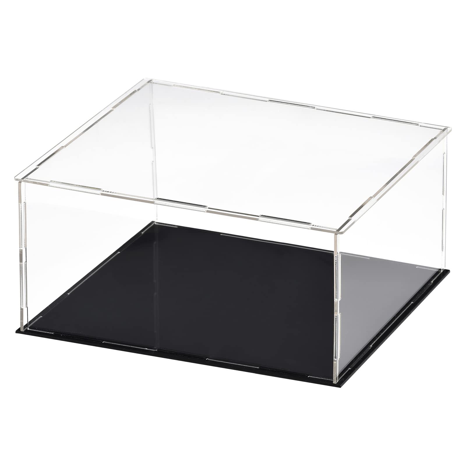 DMiotech 1 Pack Acrylic Display Case Box Transparent Dustproof Showcase, 11.8x9.8x7.9 Inch for Collectibles — image 1