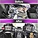 Oowap Kick Mats - Premium Quality Car Seat Protector - Guaranteed Waterproof Protection - Seat Back Covers - Backseat Organizer with 10