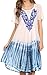 Sakkas Francea Mid Length Caftan Embroidered Cap Sleeves Dress/Cover up