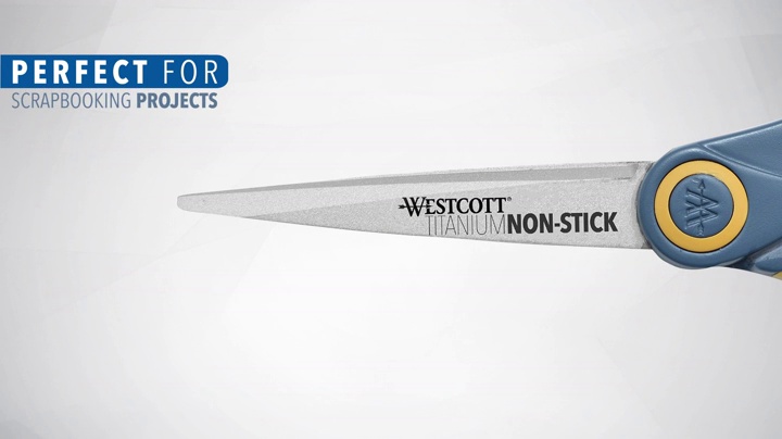 5 Westcott+Titanium+Non+Stick+Straight+Scissors