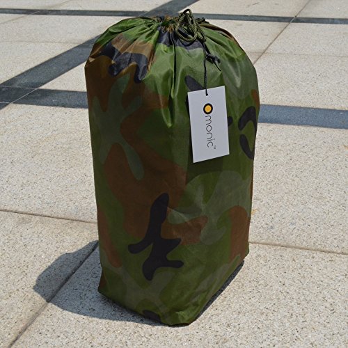 Omonic 210D Camouflage Net Desert Woodland Camo Netting for Camping Military Hunting Shooting Sunscreen Netting (Army Green, 6.5-10ft(2-3m))