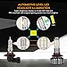 JamieWIN 9005 Led Headlight Bulbs 12000LM 100W with 4 Sides CSP Chips All in One Hb3 High Beam 3000K Yellow/6000K Cool White/8000K Blue Car Truck Motorcycle Lamp Replacement