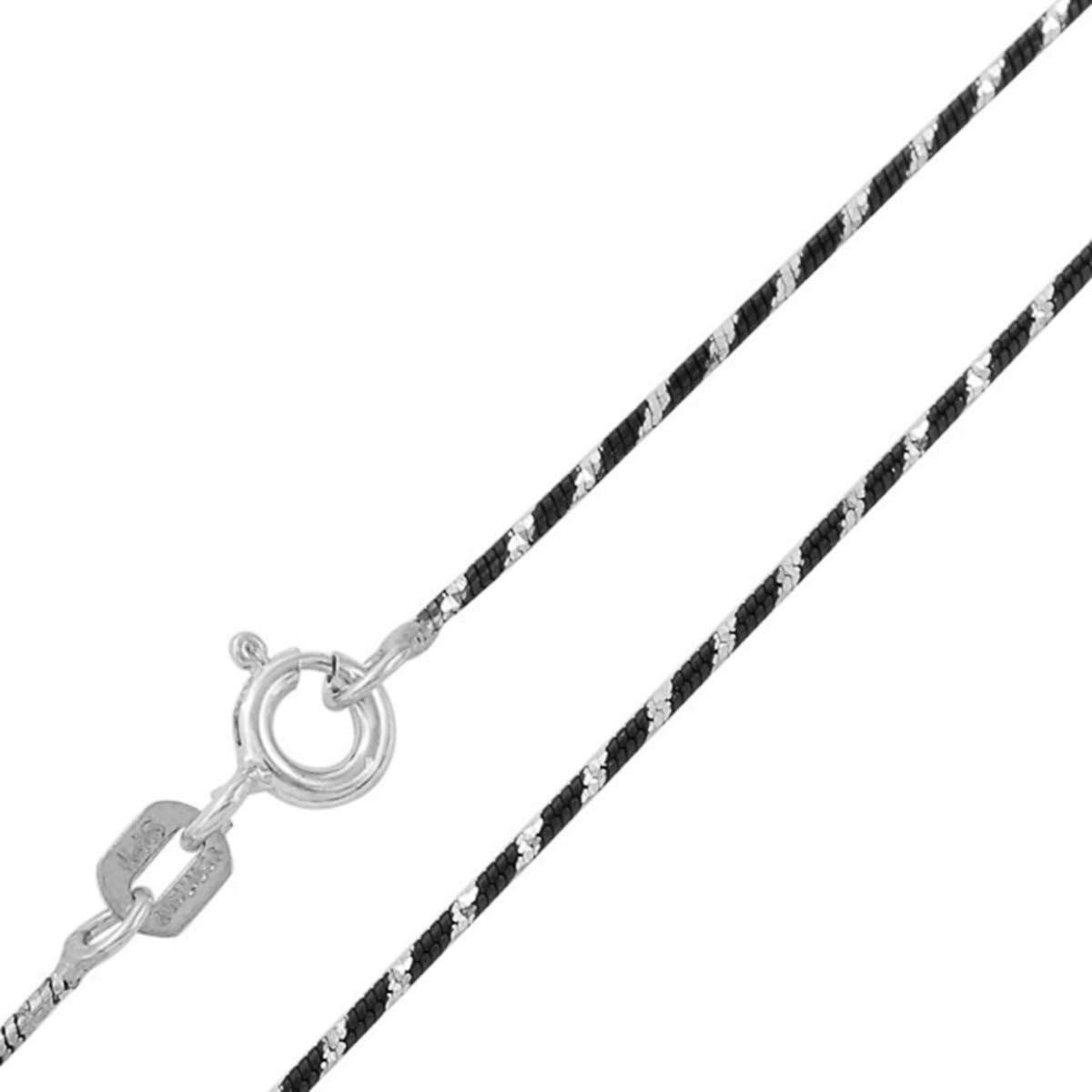 High Quality Merchandise And Convenient Honest Service Sterling Silver Italian Chain Necklace 0 85mm Black Rhodium Plated Round Snake Chain 16 18 Inch 16 Best Offer Www Nelsonworldwidetravel Ca