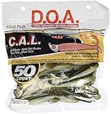 DOA Cal Shad Tail 3-1/2-Inch in Arkansas Glow, 50-Pack