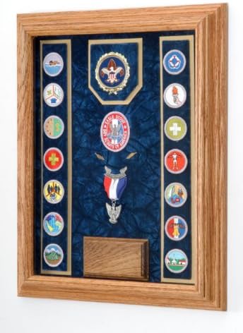 Military Medal Awards Display Case - 12x16 Shadow Box (Blue/USAF) All Military Branch Avail.