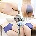 OUENZ Cotton Underwear Women,5 Pack Comfortable Menstrual Period Breathable Seamless Briefs Panties for Women