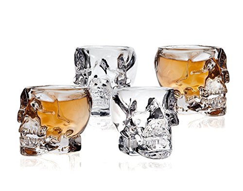 Skull shot glasses set of 4