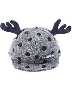Wave Point Antlers Baby Unisex Peaked Cap Baseball Cap Truck Hat for Baby Boy and Girl 0-36 Month