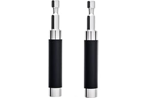 ChgImposs 2PCS 80MM Scalable Magnetic Screw Drive Guide Drill Bit Tip Holder Screwdriver Bit Holder Extension Bar Adapter, Drill Bit Guide Rod Adapter