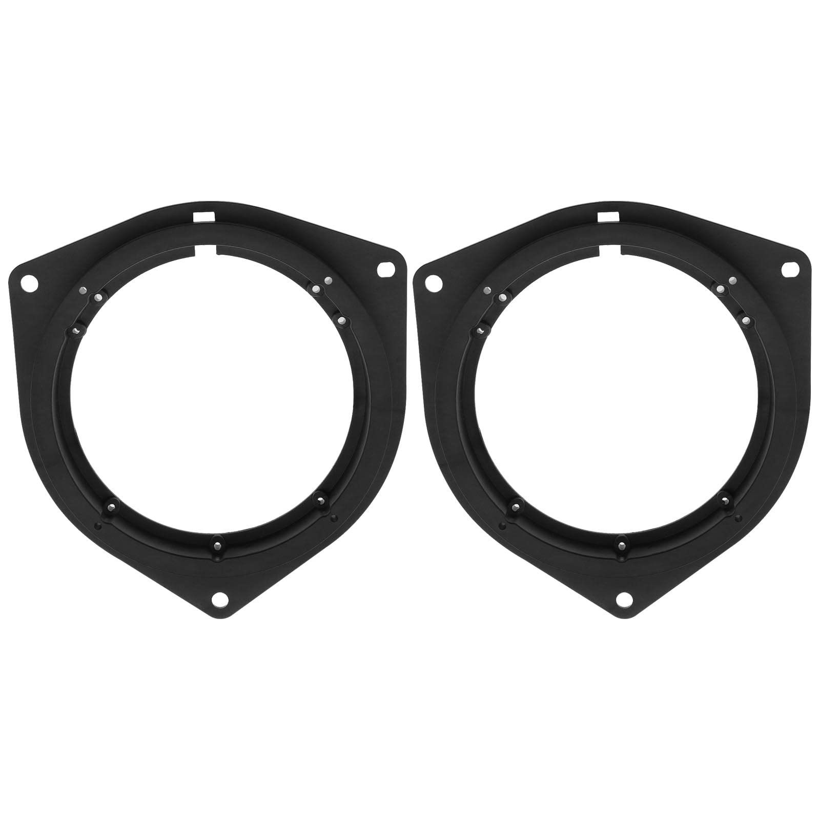 The Lord of the Tools 2Pcs Speaker Adapter Replacement Compatible with Toyota Avalon Corolla Highlander Prius RAV Solara Tacoma Black Mounting Spacer Adaptor Ring 6.5 Inch