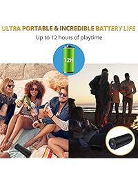 Altavoces Bluetooth, Altavoz inalámbrico portátil con Bluetooth (TWS), Altavoz estéreo Migicbox grande de 20 vatios con Volumen de graves Volumen Micrófono incorporado 12 Hora de reproducción para teléfono celular Android Inicio Fiesta al aire libre Viaje