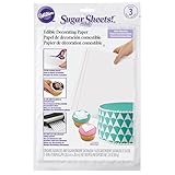 Wilton White Sugar Sheets Edible Decorating Paper, 3-Count