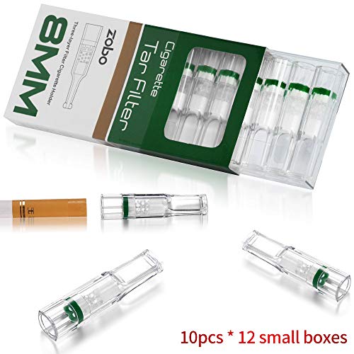 zobo cigarette filter ZOBO Disposable Cigarette Filters Three-Layer Microporous Multi-Filtering  to Reduce Tar and Smoke Stains (120 Per Pack) in Dubai - UAE