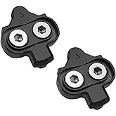 BV Bike Cleats - Compatible with Shimano SPD & Look X-Track Pedals for Spinning, Indoor Cycling, and Mountain Biking - Easy Cleat Release, Top Power Transfer, Customizable Stability