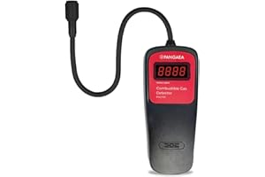 PANGAEA Digital Gas Detector, Portable Gas Tester Detector, Bright LED Screen, Natural Gas (Methane) or LPG (Liquified Propane Gas), Combustible Gas Sensor Sniffer (Natural Gas/Methane Model)