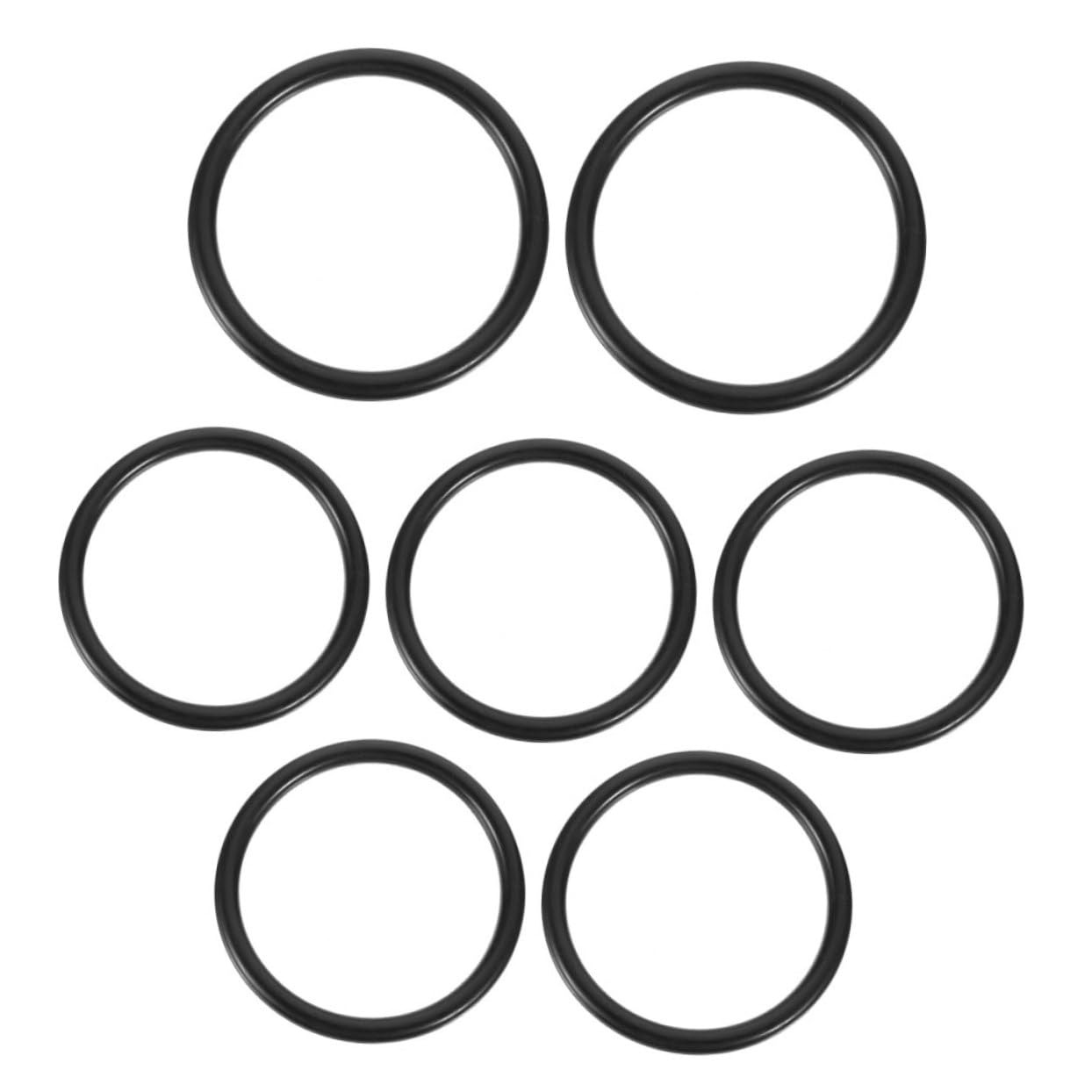 TOPPERFUN 7pcs Music Bowl Washer Bowl Rubber Ring Crystal Singing Bowl Accessories Sing Bowl Accessory Buddhist Ritual Cushion Buddha