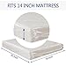 [2-Pack 5-Mil] HOMEIDEAS Mattress Bag (Twin/Full) for Moving and Storage Transparent Mattress Disposal Bag - Heavy Duty & Tear Resistant